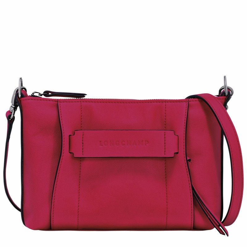 Sac Bandoulière Longchamp 3D S Femme Fushia Soldes | 10199HCVJ13