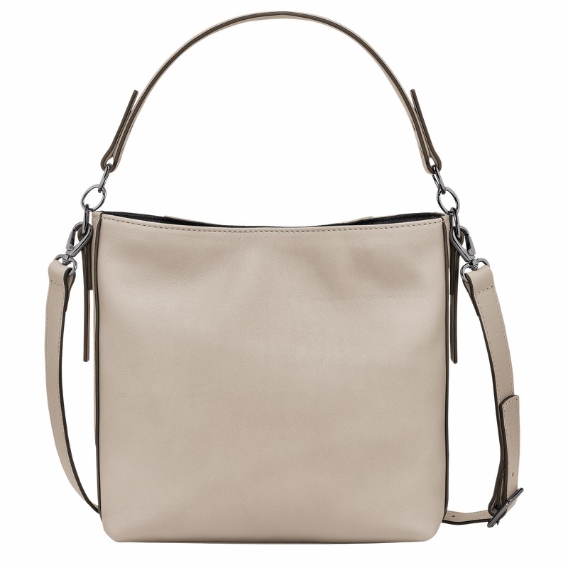 Sac Bandoulière Longchamp 3D S Femme Grise Soldes | 10215HCV299