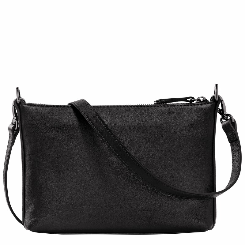 Sac Bandoulière Longchamp 3D S Femme Noir Soldes | 10199HCV001