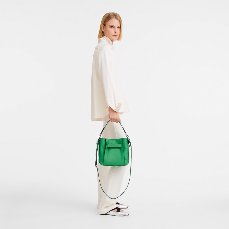 Sac Bandoulière Longchamp 3D S Femme Vert Soldes | 10215HCV129