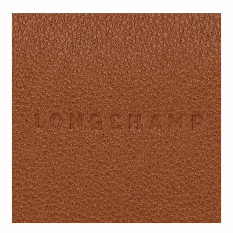 Sac Bandoulière Longchamp Le FOULONNÉ M Femme Caramel Soldes | 10140021121