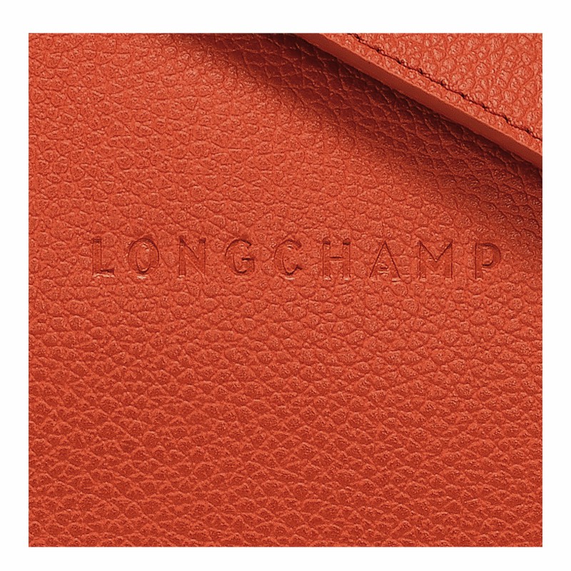 Sac Bandoulière Longchamp Le FOULONNÉ M Femme Orange Soldes | 10140021685