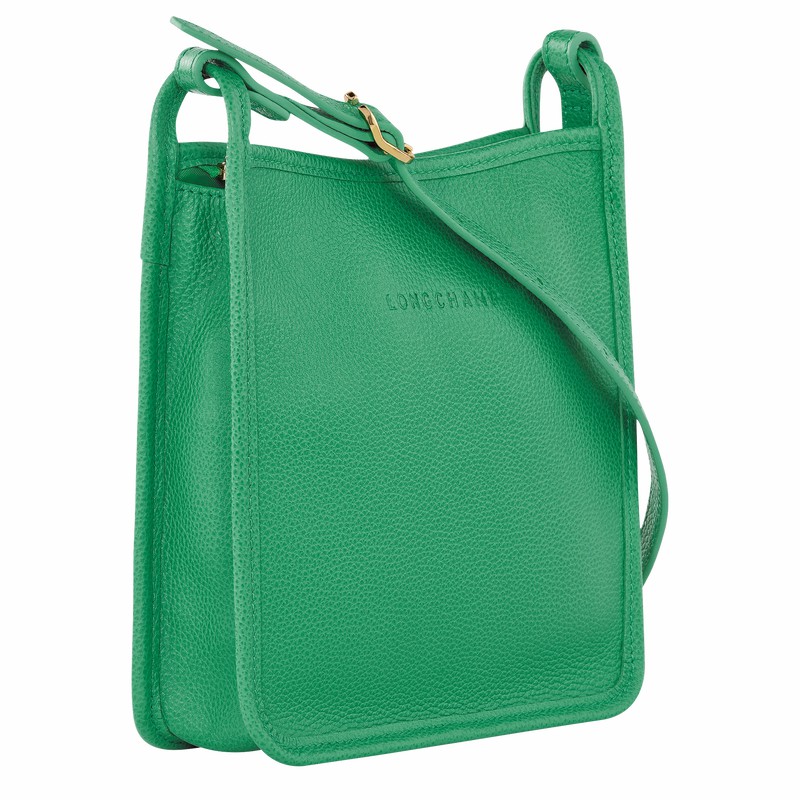 Sac Bandoulière Longchamp Le FOULONNÉ S Femme Vert Soldes | 10138021129