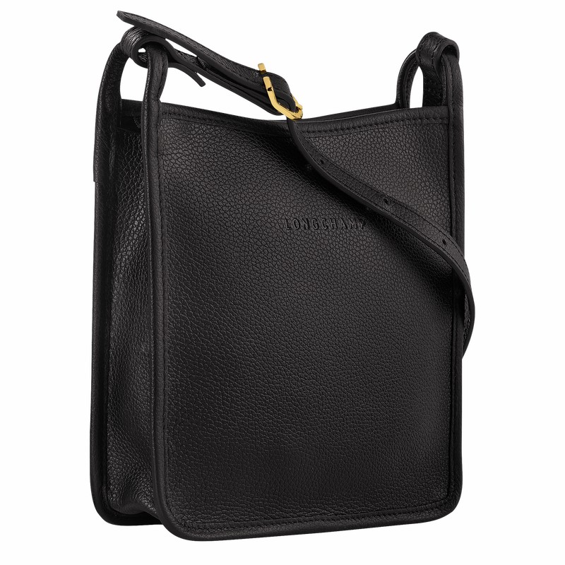 Sac Bandoulière Longchamp Le FOULONNÉ S Femme Noir Soldes | 10138021001