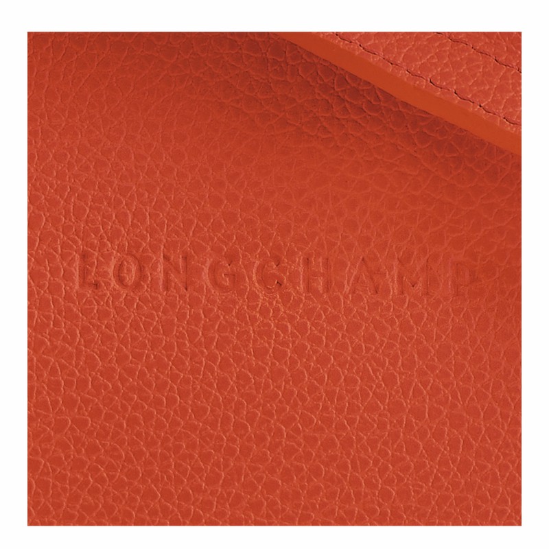 Sac Bandoulière Longchamp Le FOULONNÉ S Femme Orange Soldes | 10138021685