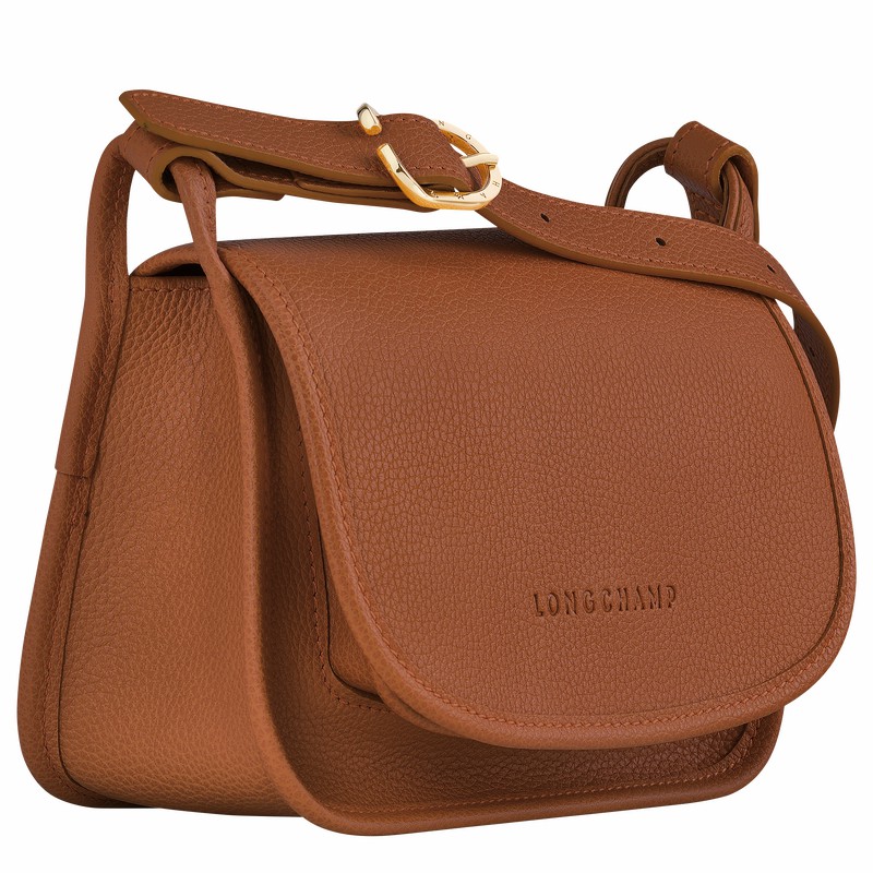 Sac Bandoulière Longchamp Le FOULONNÉ S Femme Caramel Soldes | 10134021121