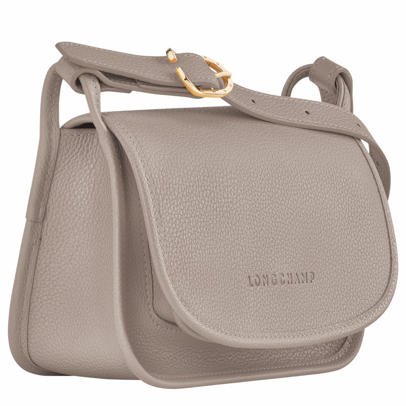 Sac Bandoulière Longchamp Le FOULONNÉ S Femme Grise Soldes | 10134021P55