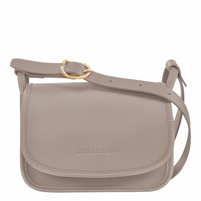 Sac Bandoulière Longchamp Le FOULONNÉ S Femme Grise Soldes | 10134021P55