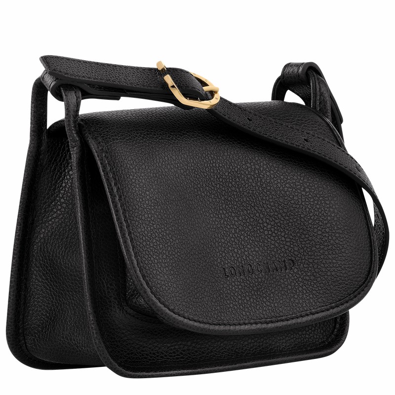 Sac Bandoulière Longchamp Le FOULONNÉ S Femme Noir Soldes | 10134021001