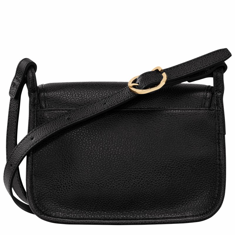 Sac Bandoulière Longchamp Le FOULONNÉ S Femme Noir Soldes | 10134021001