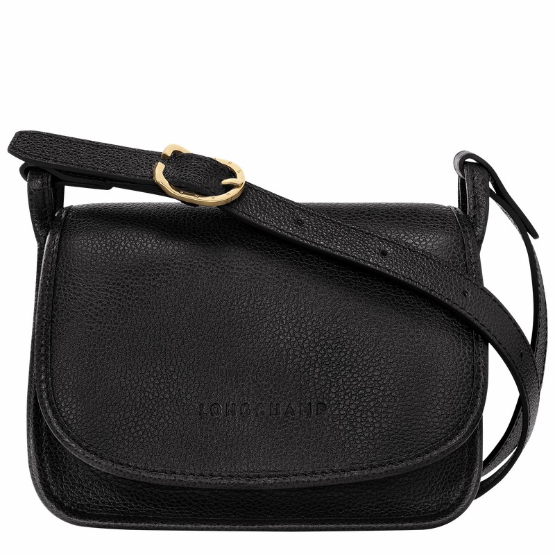 Sac Bandoulière Longchamp Le FOULONNÉ S Femme Noir Soldes | 10134021001