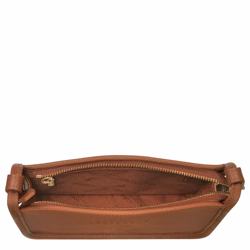 Sac Bandoulière Longchamp Le FOULONNÉ S Femme Caramel Soldes | 10138021121