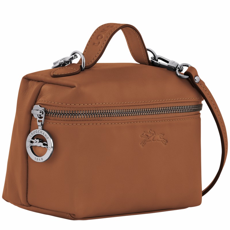 Sac Bandoulière Longchamp Le Pliage Xtra XS Femme Marron Soldes | 10187987504