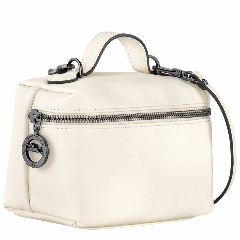 Sac Bandoulière Longchamp Le Pliage Xtra XS Femme Blanche Soldes | 10187987037