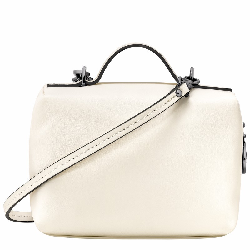 Sac Bandoulière Longchamp Le Pliage Xtra XS Femme Blanche Soldes | 10187987037