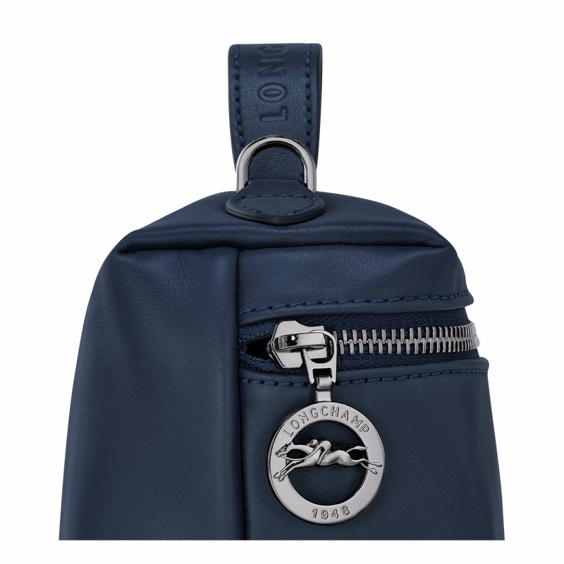 Sac Bandoulière Longchamp Le Pliage Xtra XS Femme Bleu Marine Soldes | 10187987556