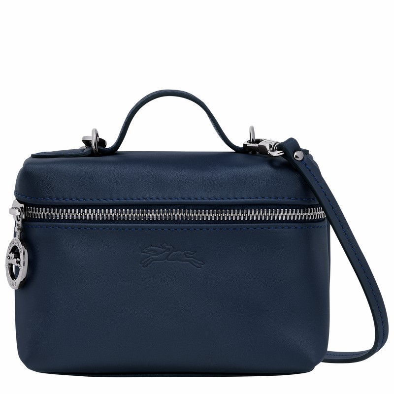 Sac Bandoulière Longchamp Le Pliage Xtra XS Femme Bleu Marine Soldes | 10187987556