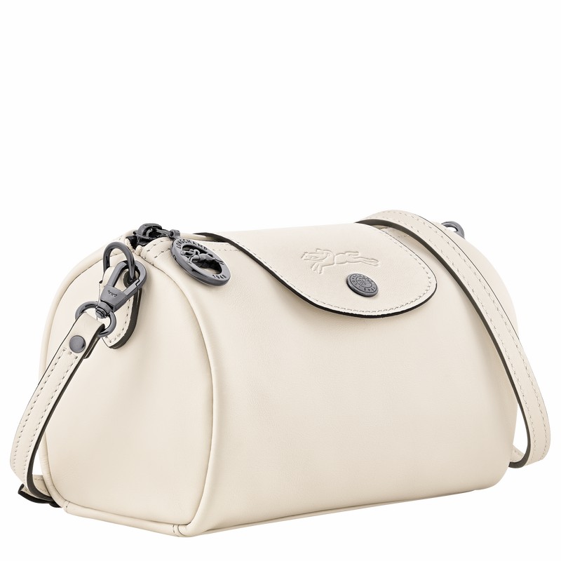 Sac Bandoulière Longchamp Le Pliage Xtra XS Femme Blanche Soldes | 10255987037