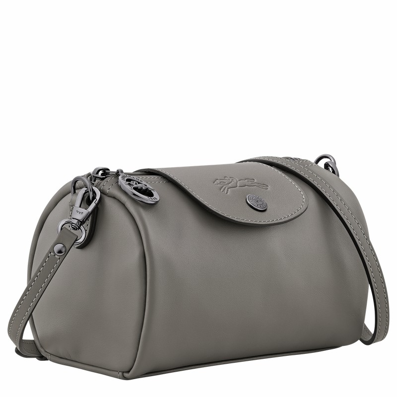 Sac Bandoulière Longchamp Le Pliage Xtra XS Femme Grise Soldes | 10255987P55