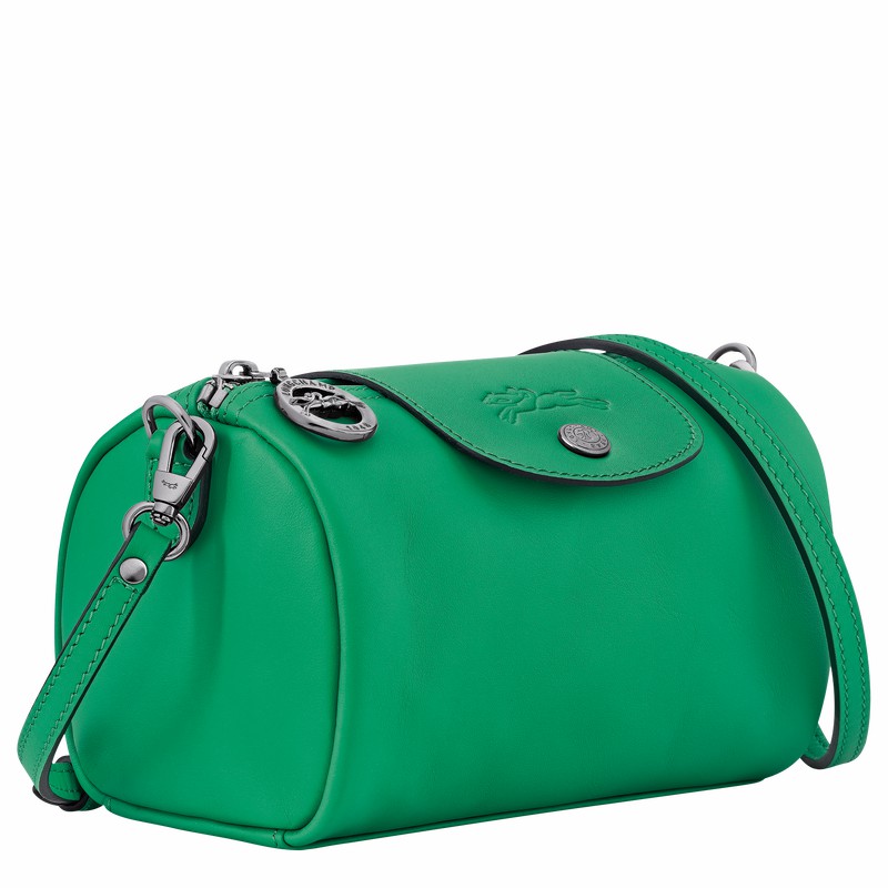 Sac Bandoulière Longchamp Le Pliage Xtra XS Femme Vert Soldes | 10255987249