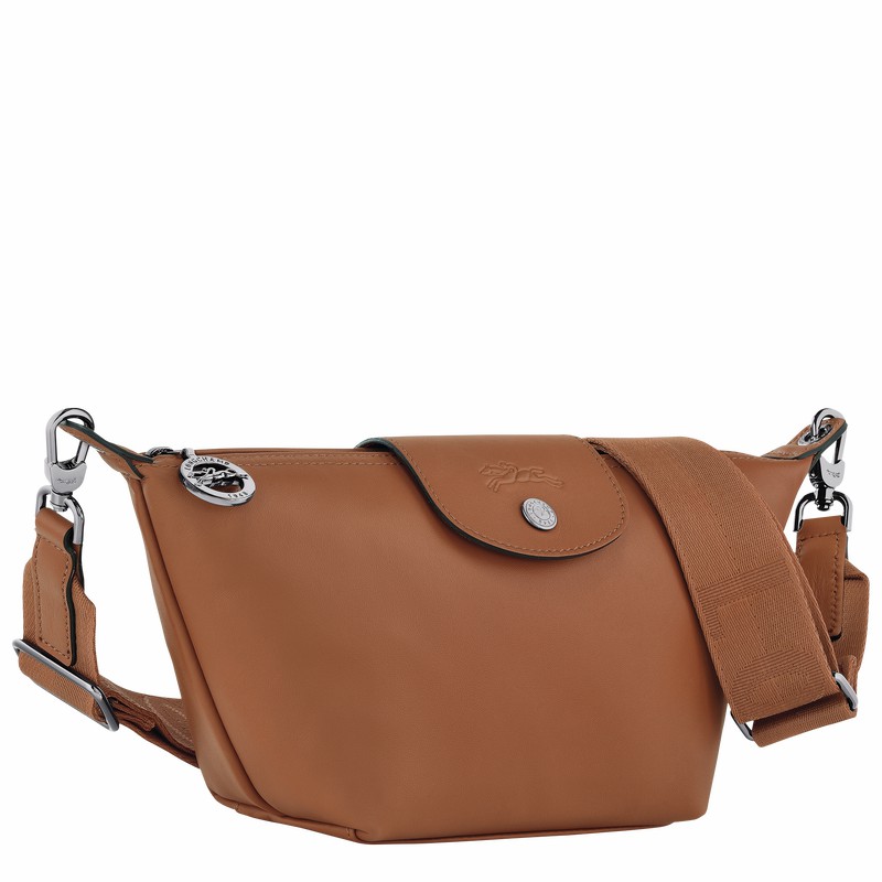 Sac Bandoulière Longchamp Le Pliage Xtra XS Femme Marron Soldes | 10212987504