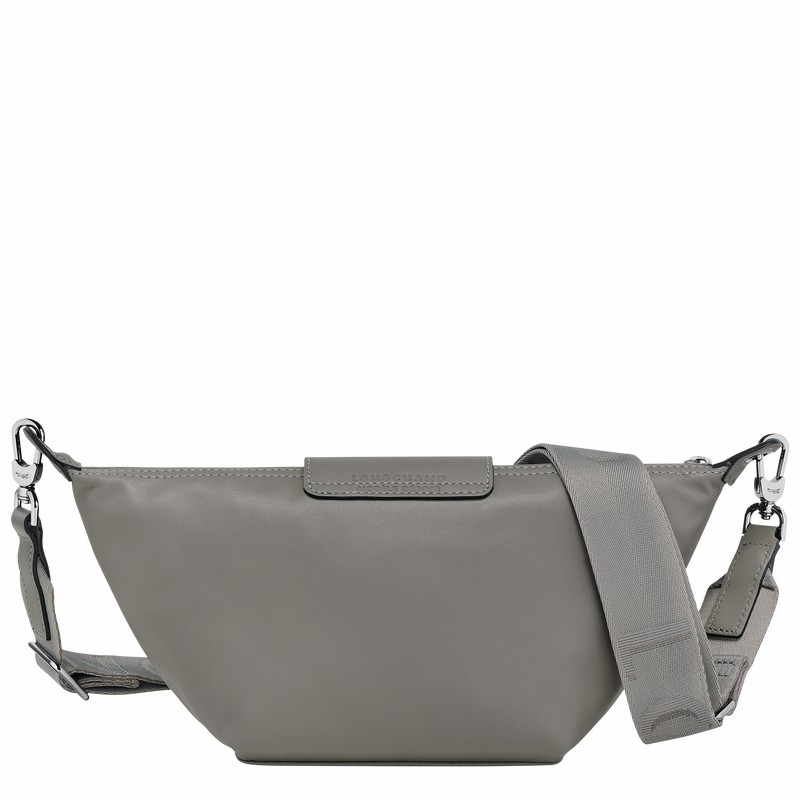 Sac Bandoulière Longchamp Le Pliage Xtra XS Femme Grise Soldes | 10212987P55