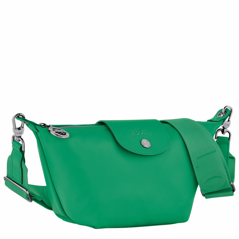 Sac Bandoulière Longchamp Le Pliage Xtra XS Femme Vert Soldes | 10212987249