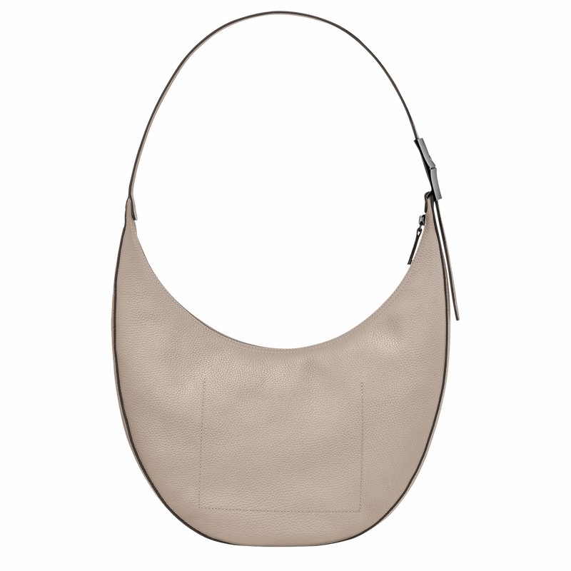 Sac Bandoulière Longchamp Le Roseau Essential L Femme Grise Soldes | 10234968266