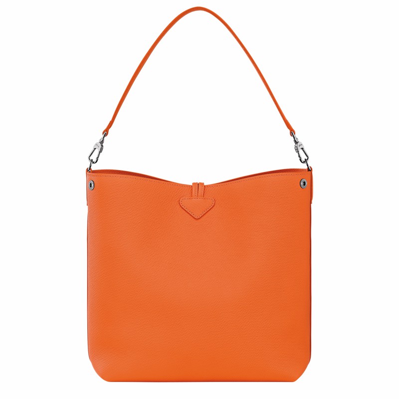 Sac Bandoulière Longchamp Le Roseau M Femme Orange Soldes | 10281HFP017