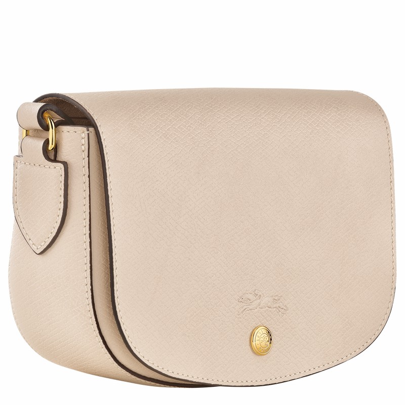 Sac Bandoulière Longchamp ÉPURE S Femme Blanche Soldes | 10253HYZ555