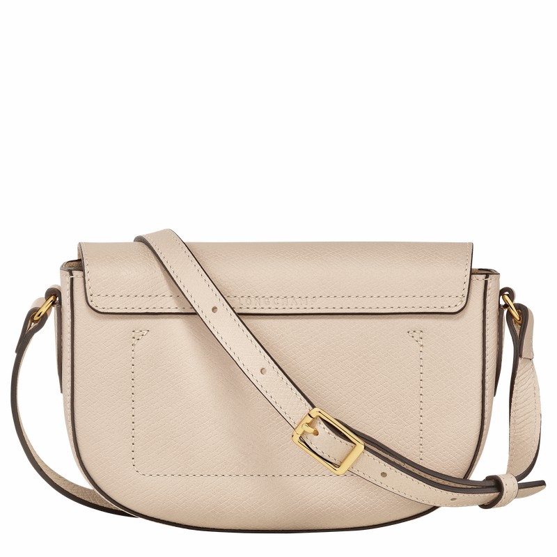 Sac Bandoulière Longchamp ÉPURE S Femme Blanche Soldes | 10253HYZ555