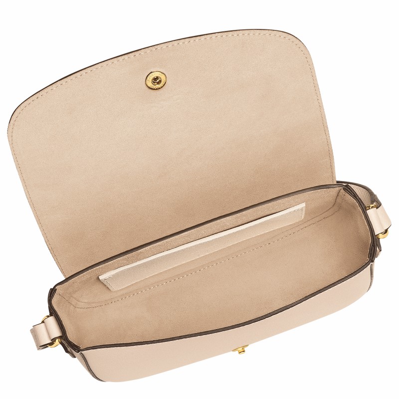 Sac Bandoulière Longchamp ÉPURE S Femme Blanche Soldes | 10253HYZ555