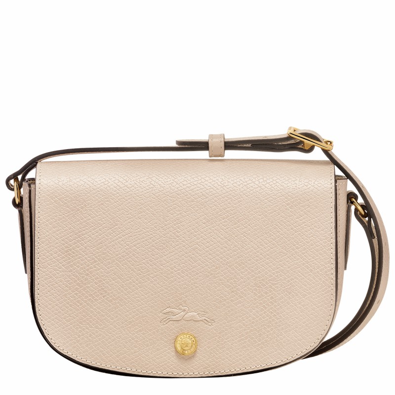 Sac Bandoulière Longchamp ÉPURE S Femme Blanche Soldes | 10253HYZ555