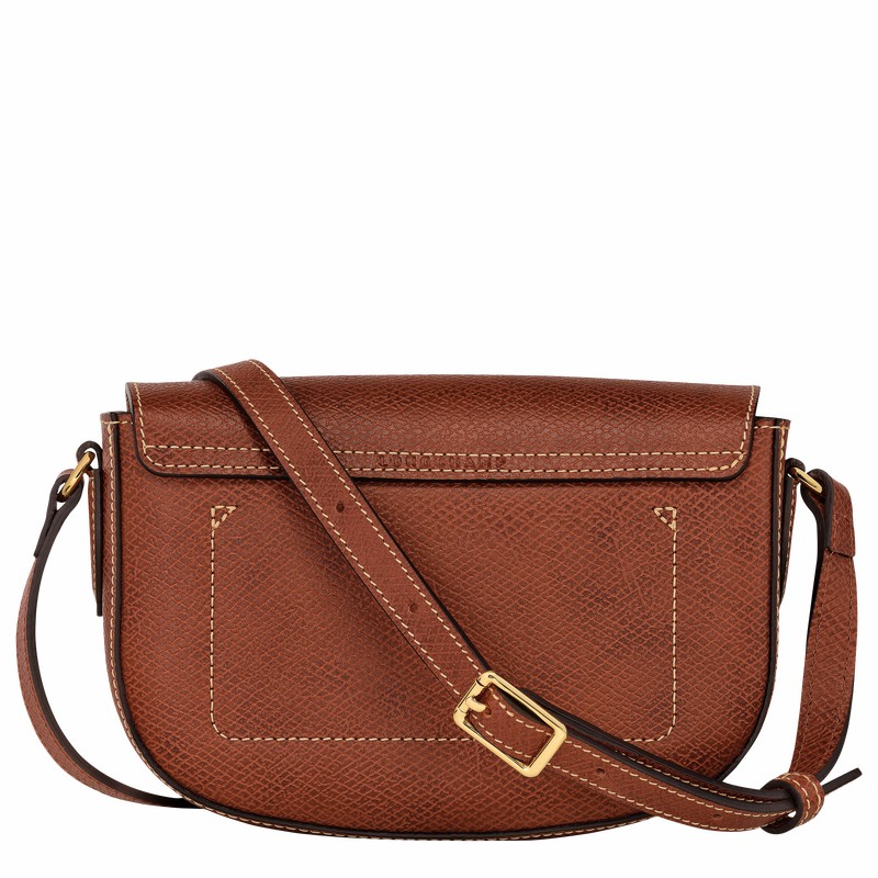 Sac Bandoulière Longchamp ÉPURE S Femme Marron Soldes | 10253HYZ035