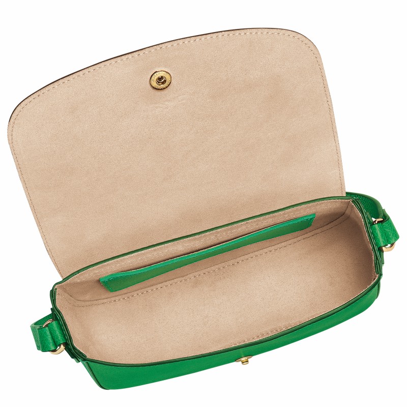 Sac Bandoulière Longchamp ÉPURE S Femme Vert Soldes | 10253HYZ129