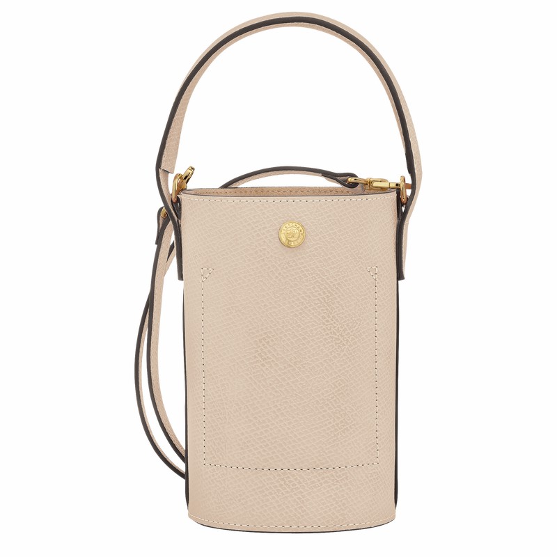 Sac Bandoulière Longchamp ÉPURE XS Femme Blanche Soldes | 10213HYZ555