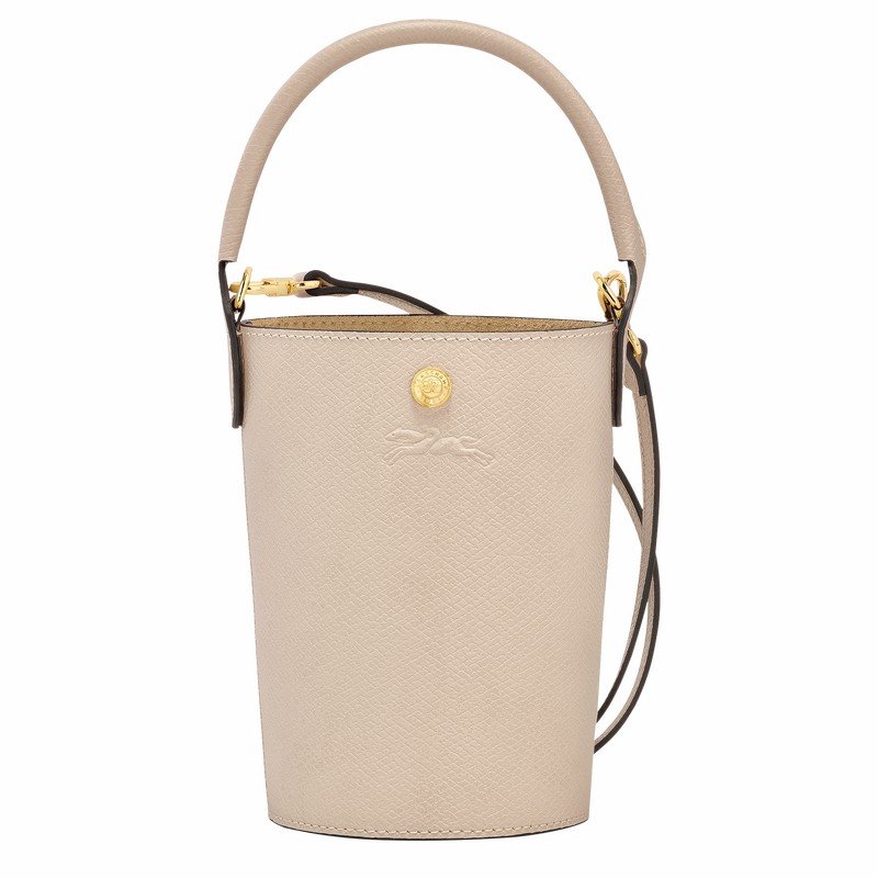 Sac Bandoulière Longchamp ÉPURE XS Femme Blanche Soldes | 10213HYZ555