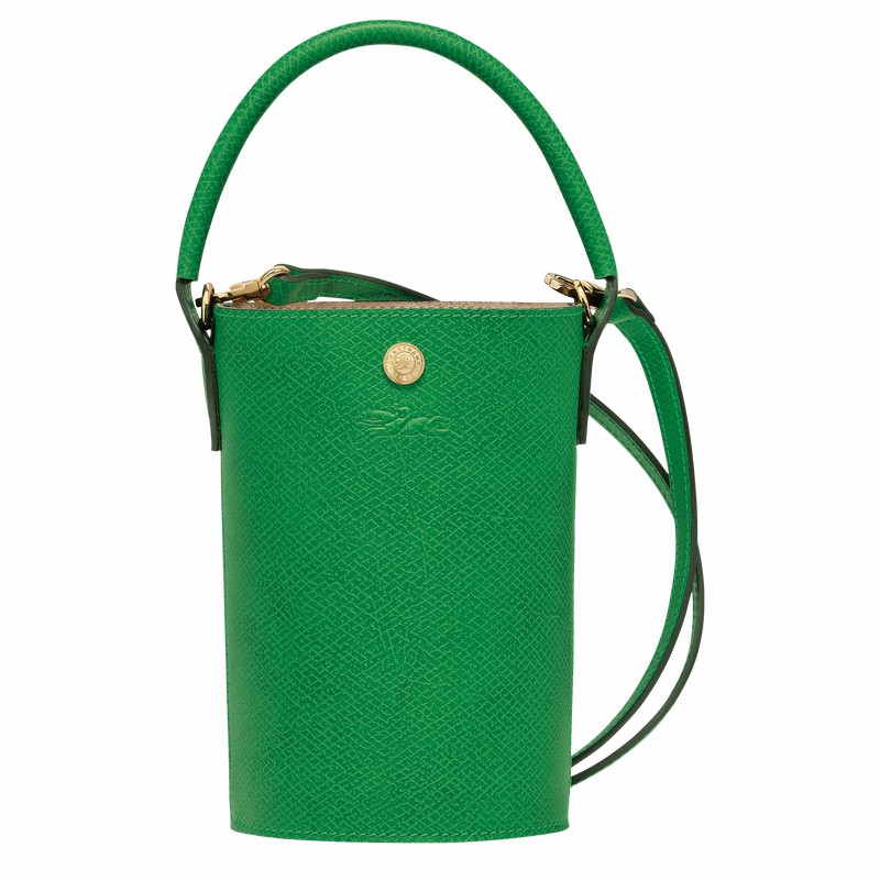 Sac Bandoulière Longchamp ÉPURE XS Femme Vert Soldes | 10213HYZ129