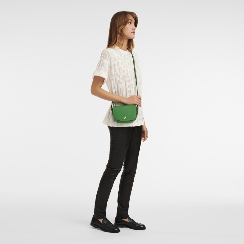 Sac Bandoulière Longchamp ÉPURE XS Femme Vert Soldes | 10165HYZ129