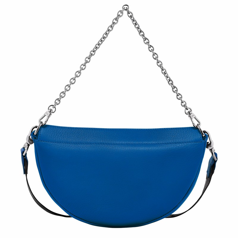 Sac Bandoulière Longchamp Smile S Femme Bleu Soldes | 10224HDSI17