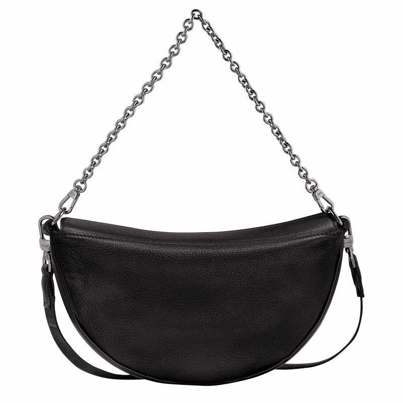 Sac Bandoulière Longchamp Smile S Femme Noir Soldes | 10224HDS001