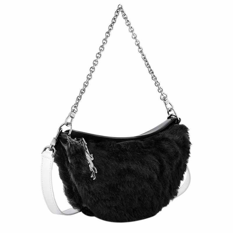 Sac Bandoulière Longchamp Smile S Femme Noir Soldes | 10224HFB001