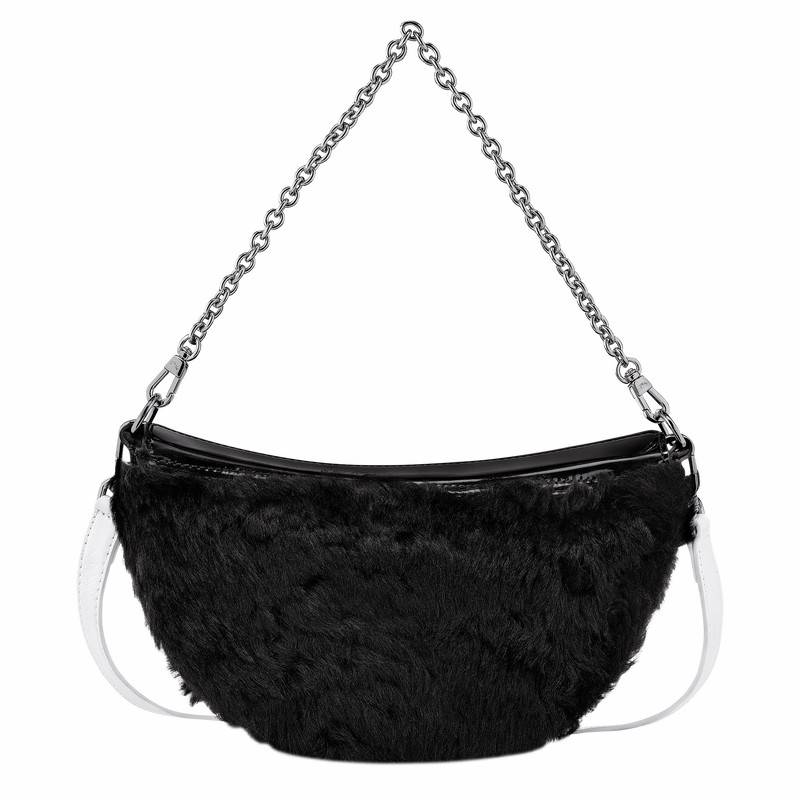 Sac Bandoulière Longchamp Smile S Femme Noir Soldes | 10224HFB001