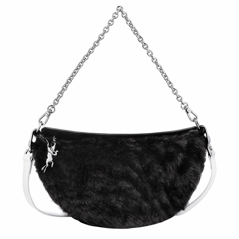 Sac Bandoulière Longchamp Smile S Femme Noir Soldes | 10224HFB001