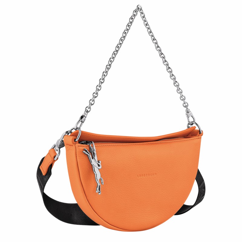 Sac Bandoulière Longchamp Smile S Femme Orange Soldes | 10224HDS217