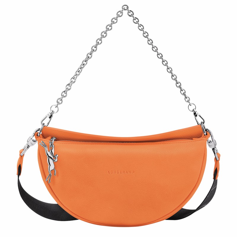 Sac Bandoulière Longchamp Smile S Femme Orange Soldes | 10224HDS217