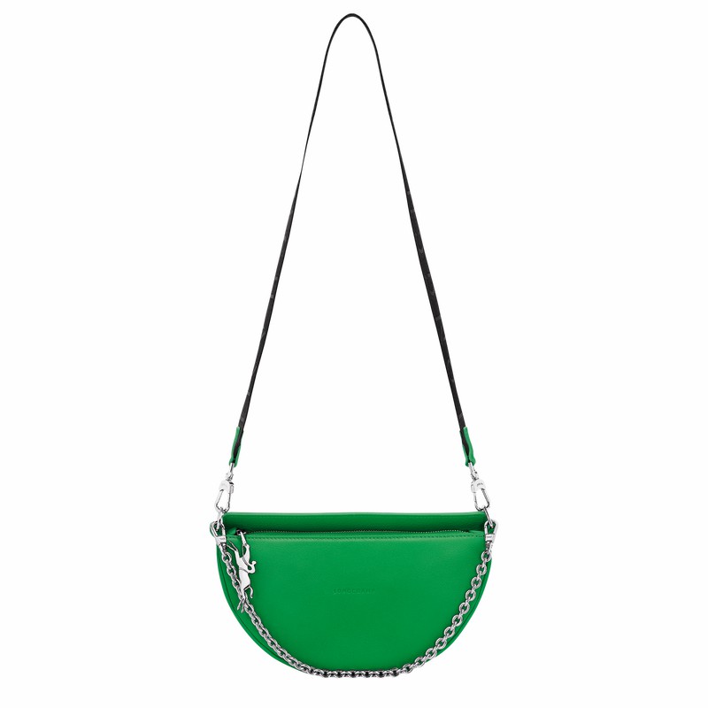 Sac Bandoulière Longchamp Smile S Femme Vert Soldes | 10224HDS531