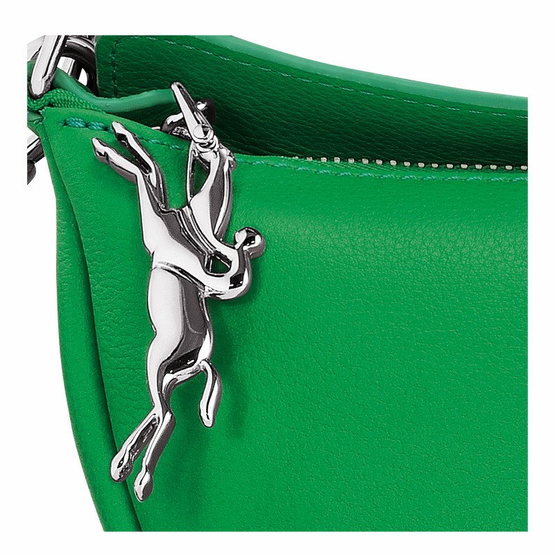 Sac Bandoulière Longchamp Smile S Femme Vert Soldes | 10224HDS531