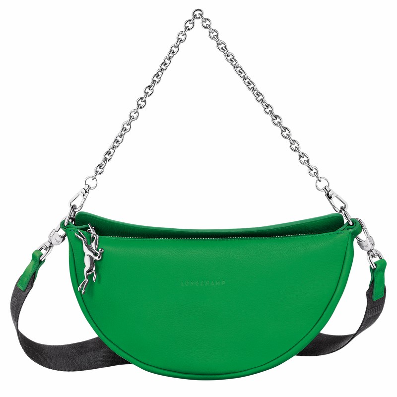 Sac Bandoulière Longchamp Smile S Femme Vert Soldes | 10224HDS531