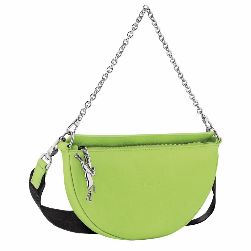 Sac Bandoulière Longchamp Smile S Femme Vert Soldes | 10224HDS355